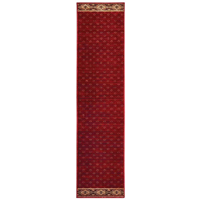 Oriental Weavers Sphinx Woodlands 9652C Red / Gold Rugs - runner