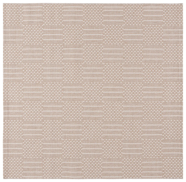 Safavieh Sisal All-Weather 6'-7" x 6'-7" Rug in Taupe / Beige