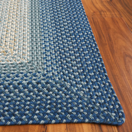 Safavieh Braided 4'-0" x 6'-0" Rug in Navy / Grey