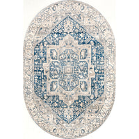 Nuloom Harriet Vintage Medallion Khmc04F Gray Area Rug