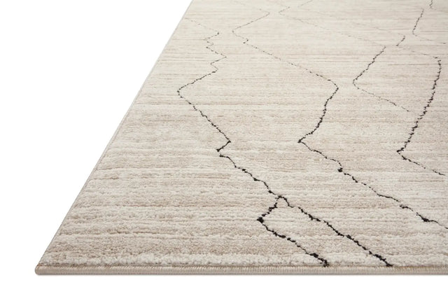 Loloi Darby Dar-03 Sand/Charcoal Rug - rug corner