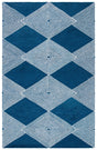 Safavieh Micro-Loop 4'-0" x 6'-0" Rug in Navy / Ivory