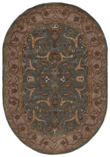 Safavieh Heritage 4'-6" x 6'-6" Rug in Blue / Beige