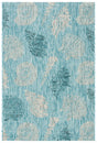 Safavieh Courtyard 4'-0" x 5'-7" Rug in Aqua / Cream