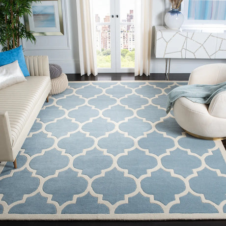 Safavieh Chatham 10'-0" x 14'-0" Rug in Blue / Ivory