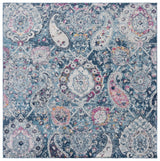 Safavieh Madison 6'-7" x 6'-7" Rug in Blue / Grey