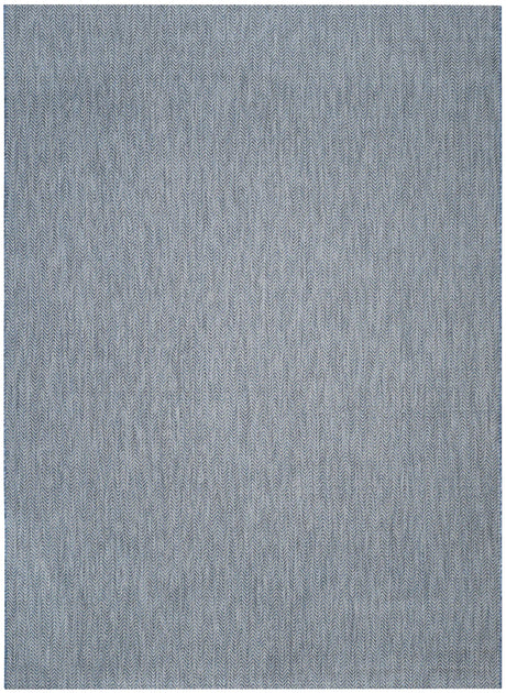 Safavieh Courtyard 10'-0" x 14'-0" Rug in Navy / Grey