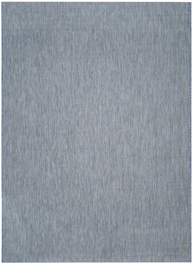 Safavieh Courtyard 10'-0" x 14'-0" Rug in Navy / Grey