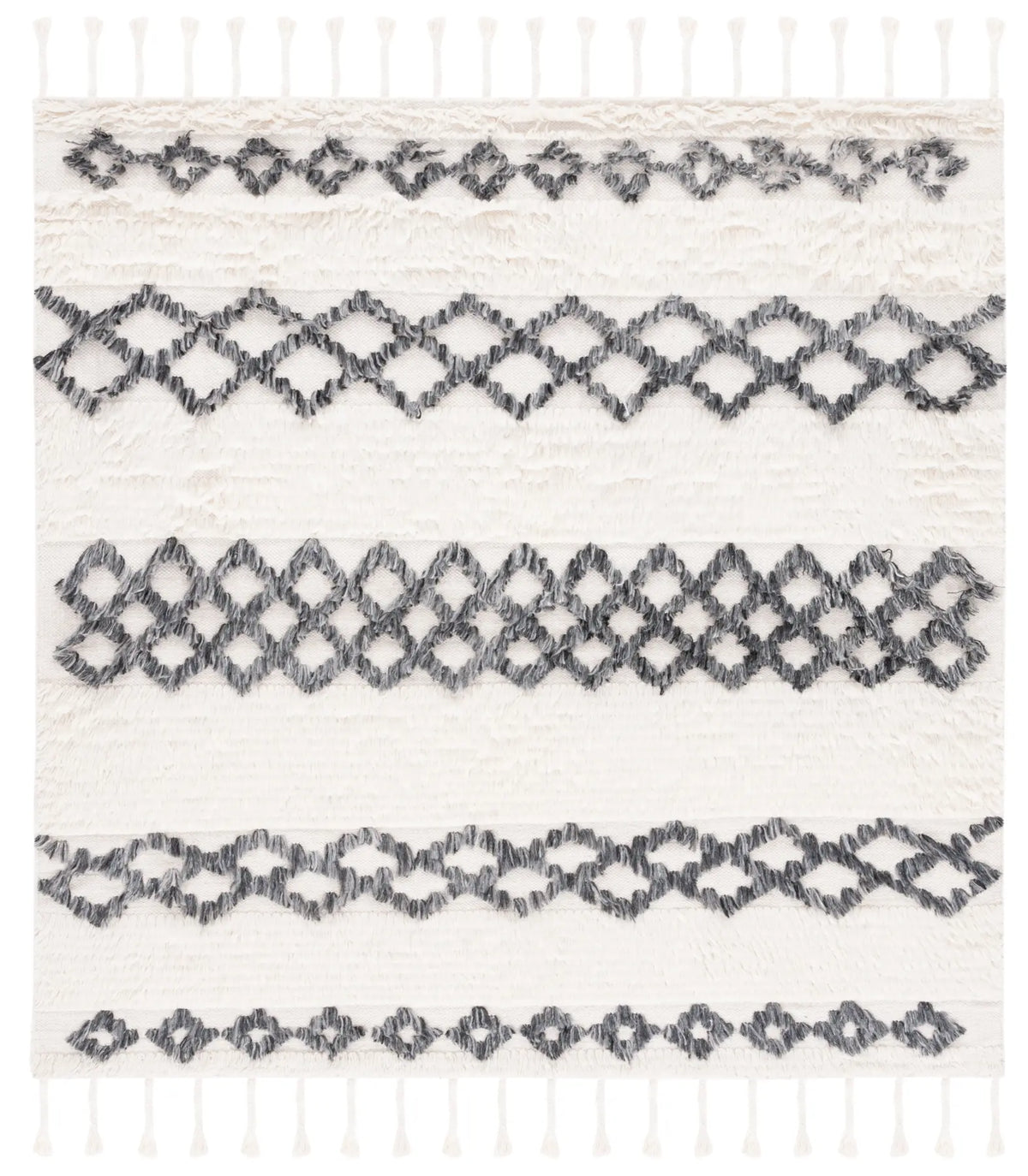 Safavieh Casablanca 6'-0" x 6'-0" Rug in Ivory / Dark Grey