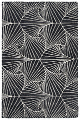 Safavieh Micro-Loop 3'-0" x 5'-0" Rug in Charcoal / Ivory