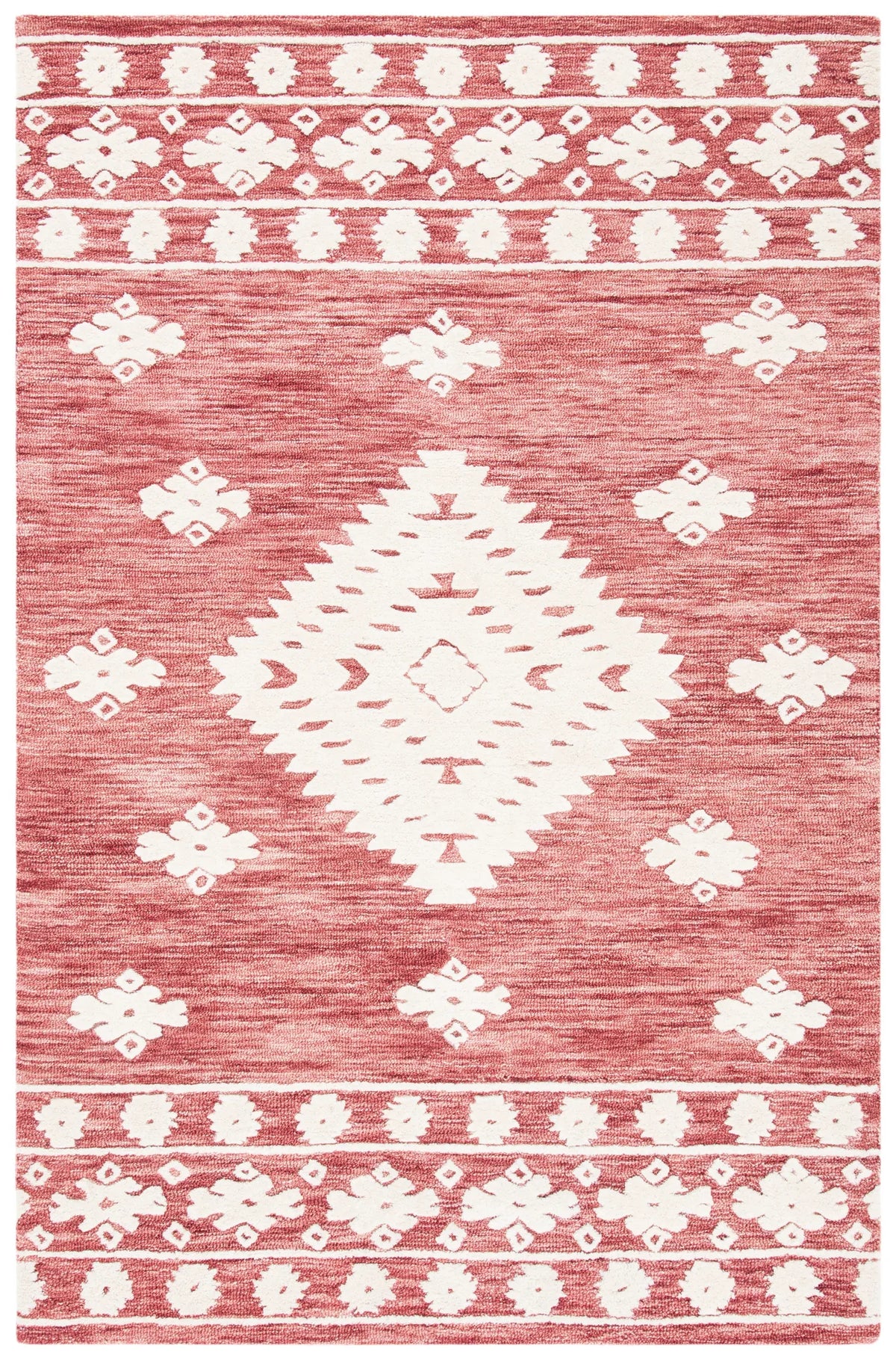 Safavieh Aspen 4'-0" x 6'-0" Rug in Rust / Ivory