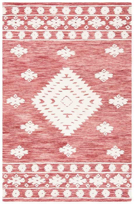 Safavieh Aspen 4'-0" x 6'-0" Rug in Rust / Ivory