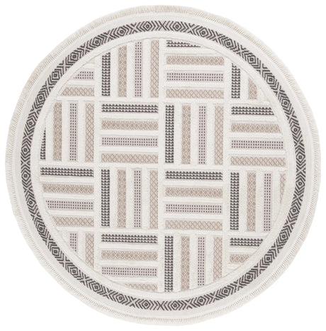 Safavieh Urban 6'-7" x 6'-7" Rug in Beige / Ivory