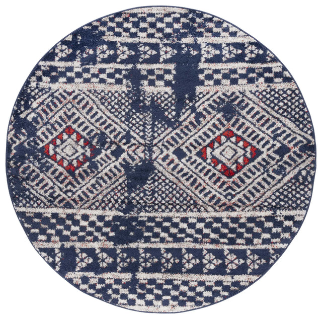 Safavieh Adirondack 6'-0" x 6'-0" Rug in Navy / Light Grey