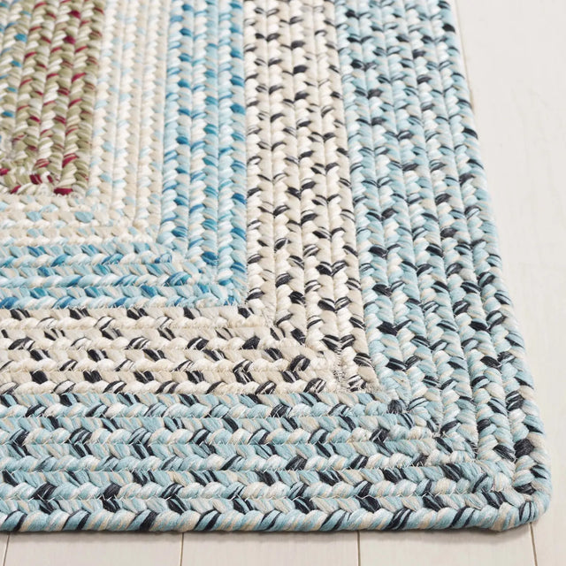 Safavieh Braided 3'-0" x 5'-0" Rug in Beige / Light Blue