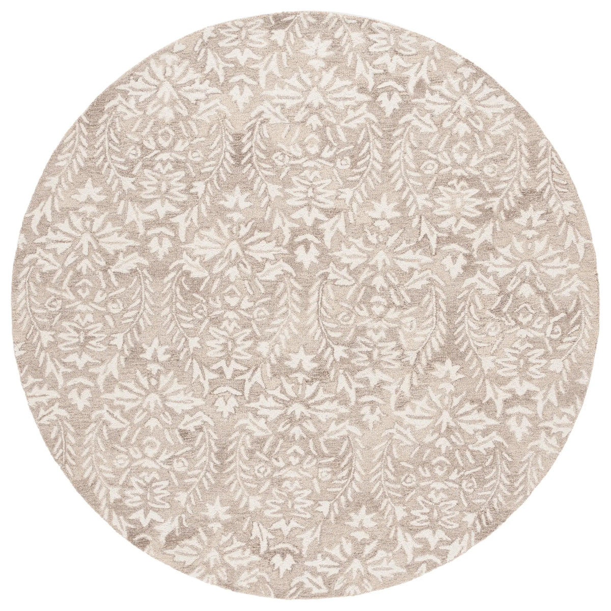 Safavieh Ebony 6'-0" x 6'-0" Rug in Beige / Ivory