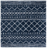 Safavieh Arizona Shag 6'-7" x 6'-7" Rug in Slate Blue / Ivory