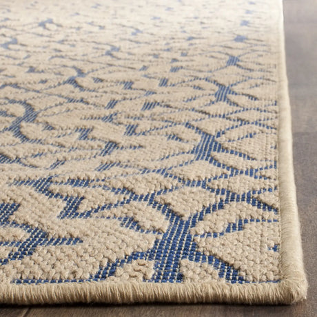 Safavieh Palm Beach 4'-0" x 6'-0" Rug in Natural / Blue