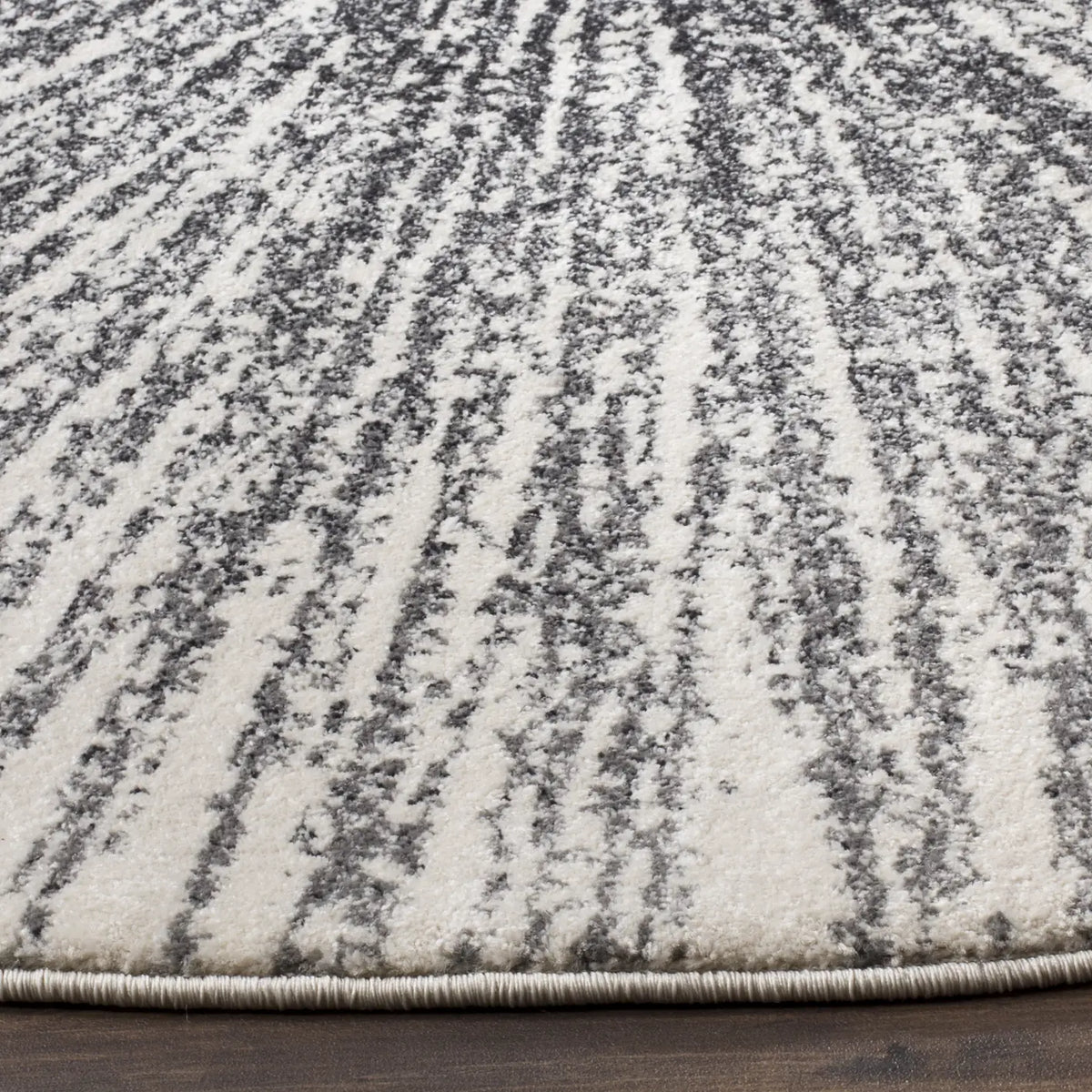 Safavieh Evoke 5'-3" x 5'-3" Rug in Black / Ivory