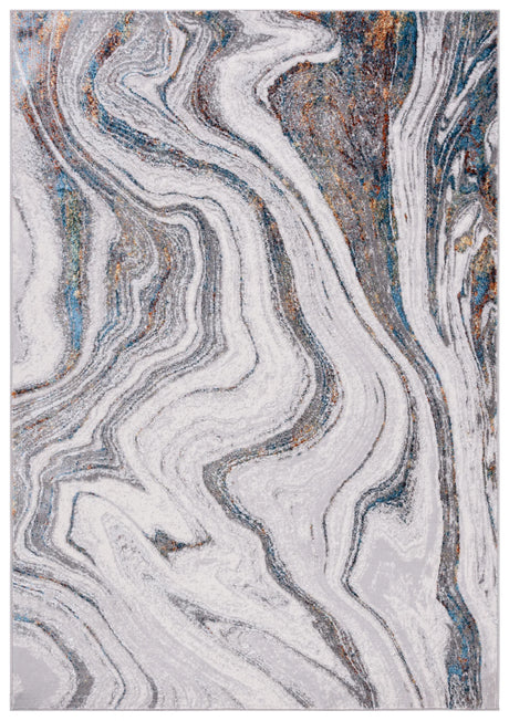 Safavieh Amelia 4'-5" x 6'-5" Rug in Grey / Blue Gold