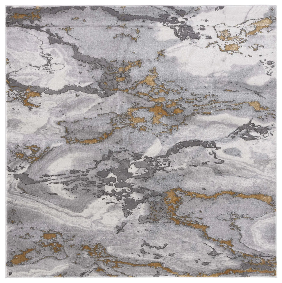 Safavieh Craft 6'-7" x 6'-7" Rug in Grey / Gold
