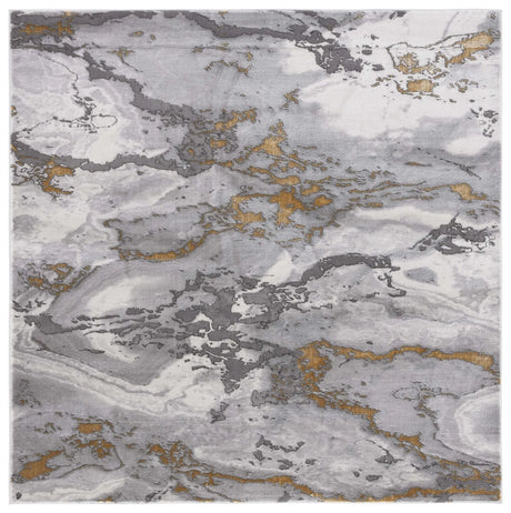 Safavieh Craft 6'-7" x 6'-7" Rug in Grey / Gold