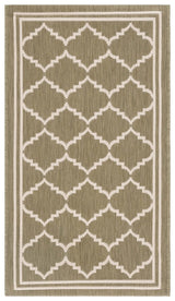 Safavieh Courtyard 2'-0" x 3'-7" Rug in Green / Beige