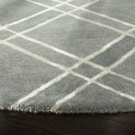 Safavieh Himalaya 6'-0" x 6'-0" Rug in Dark Grey / Ivory