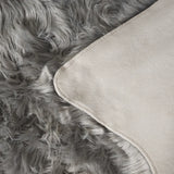 Safavieh Faux Sheep Skin 2'-0" x 3'-0" Rug in Grey