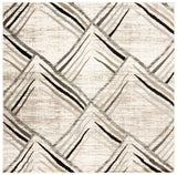 Safavieh Amsterdam 6'-7" x 6'-7" Rug in Cream / Charcoal