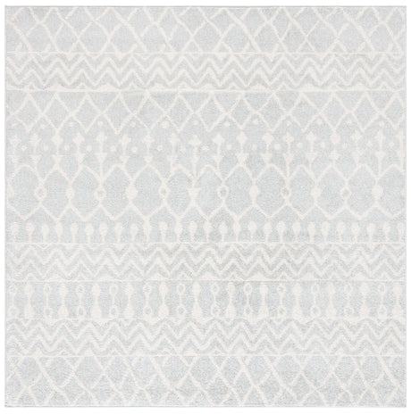 Safavieh Tulum 6'-7" x 6'-7" Rug in Light Grey / Ivory