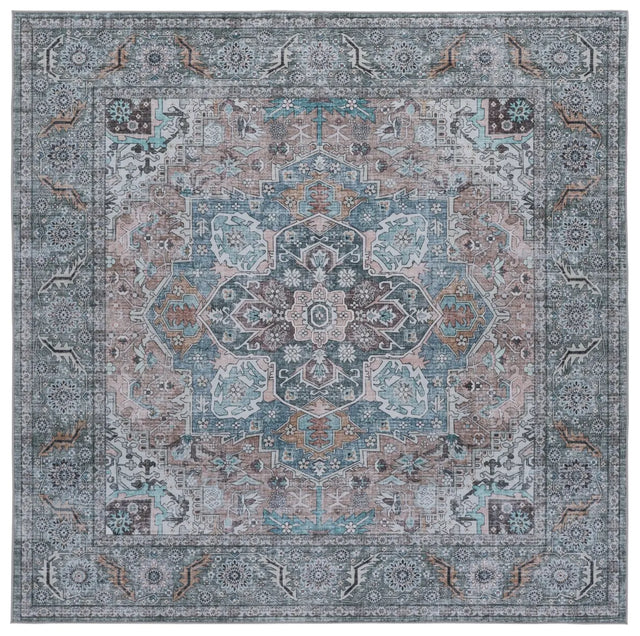 Safavieh Tucson 6'-0" x 6'-0" Rug in Copper / Green