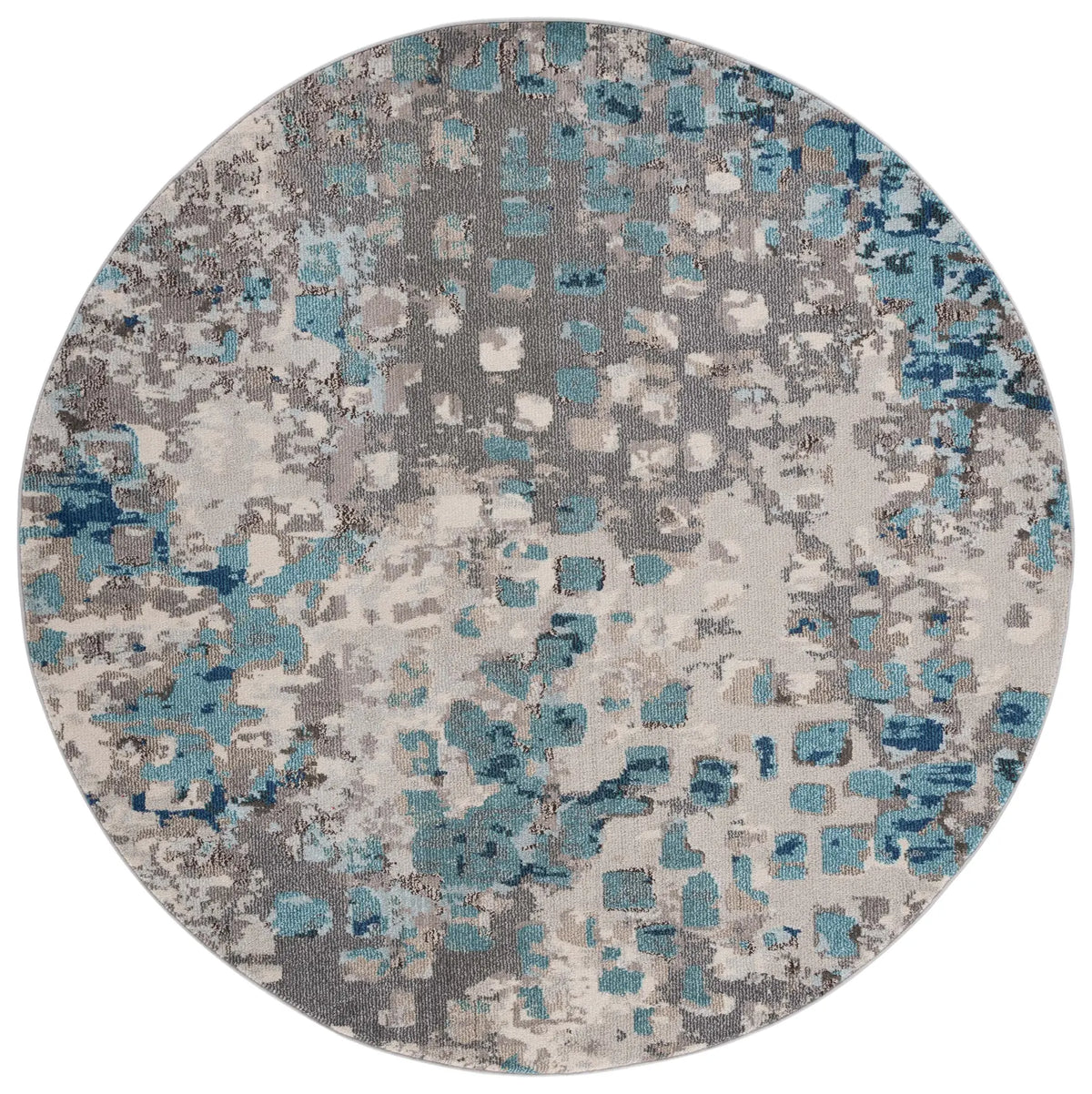 Safavieh Monaco 5'-0" x 5'-0" Rug in Grey / Light Blue