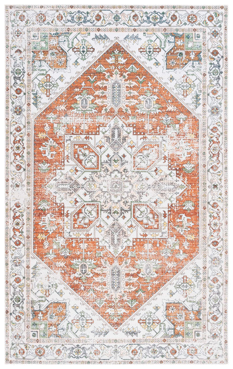 Safavieh Arizona 4'-0" x 6'-0" Rug in Ivory / Rust