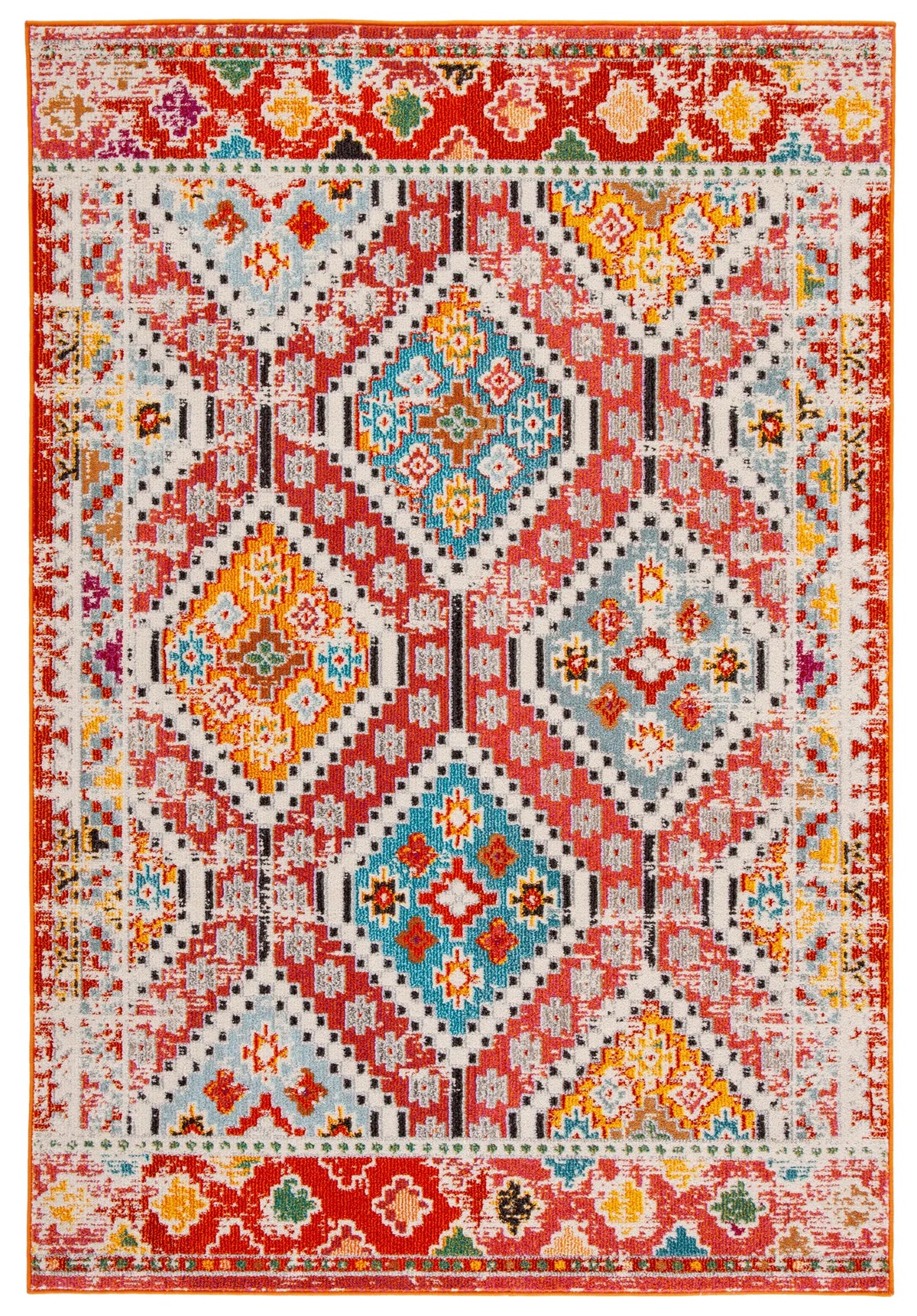 Safavieh Madison 4'-0" x 6'-0" Rug in Rust / Pink