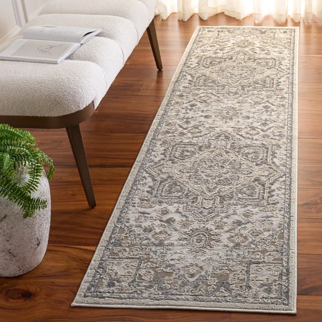 Safavieh Cameron 2'-2" x 8'-0" Rug in Grey / Ivory Beige