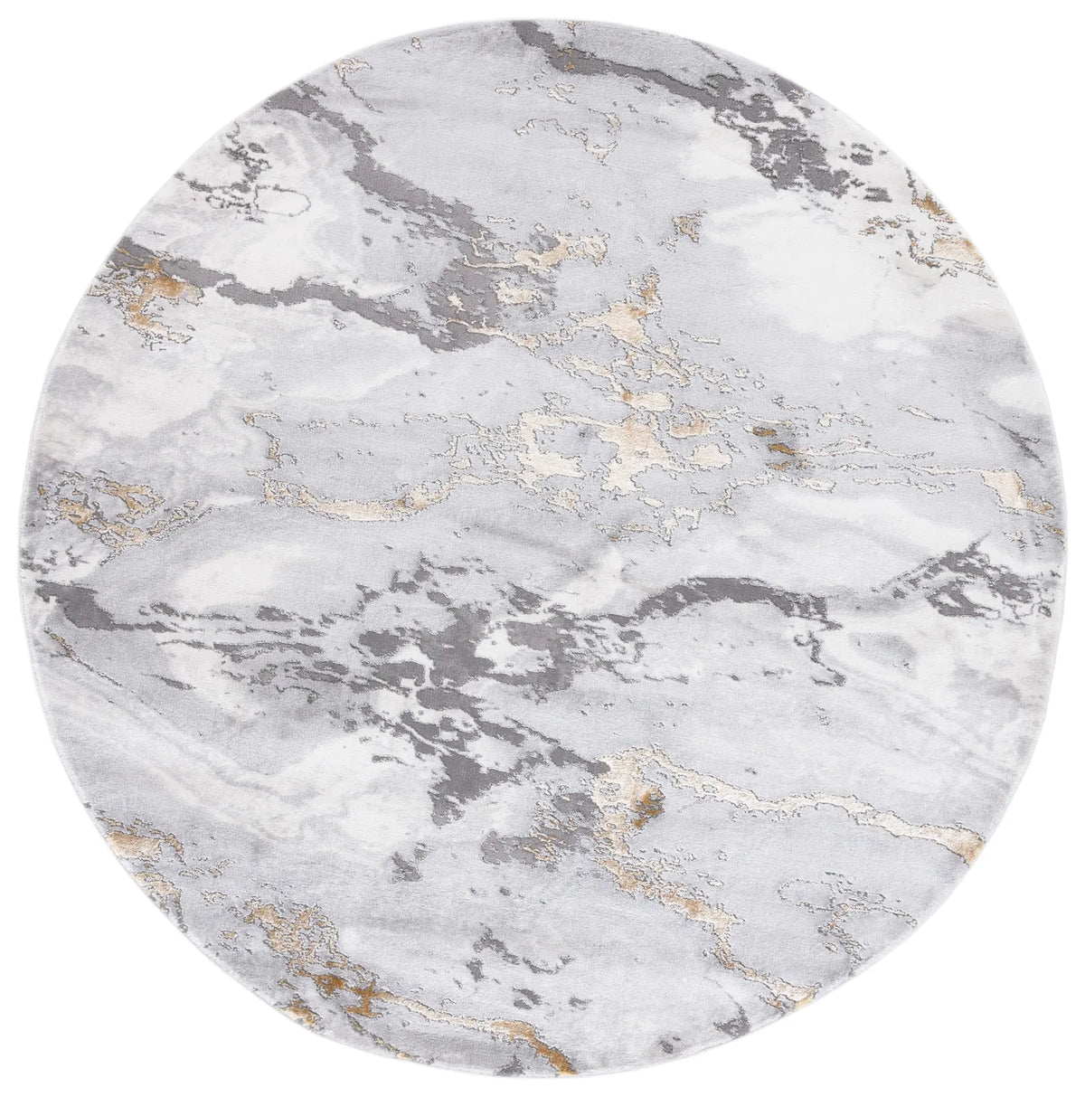 Safavieh Craft 6'-7" x 6'-7" Rug in Grey / Gold