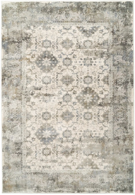 Dynamic Rugs Castilla 3534 Cream / Silver Rugs - Rectangular