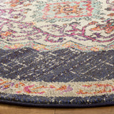 Safavieh Monaco 5'-0" x 5'-0" Rug in Black / Blue
