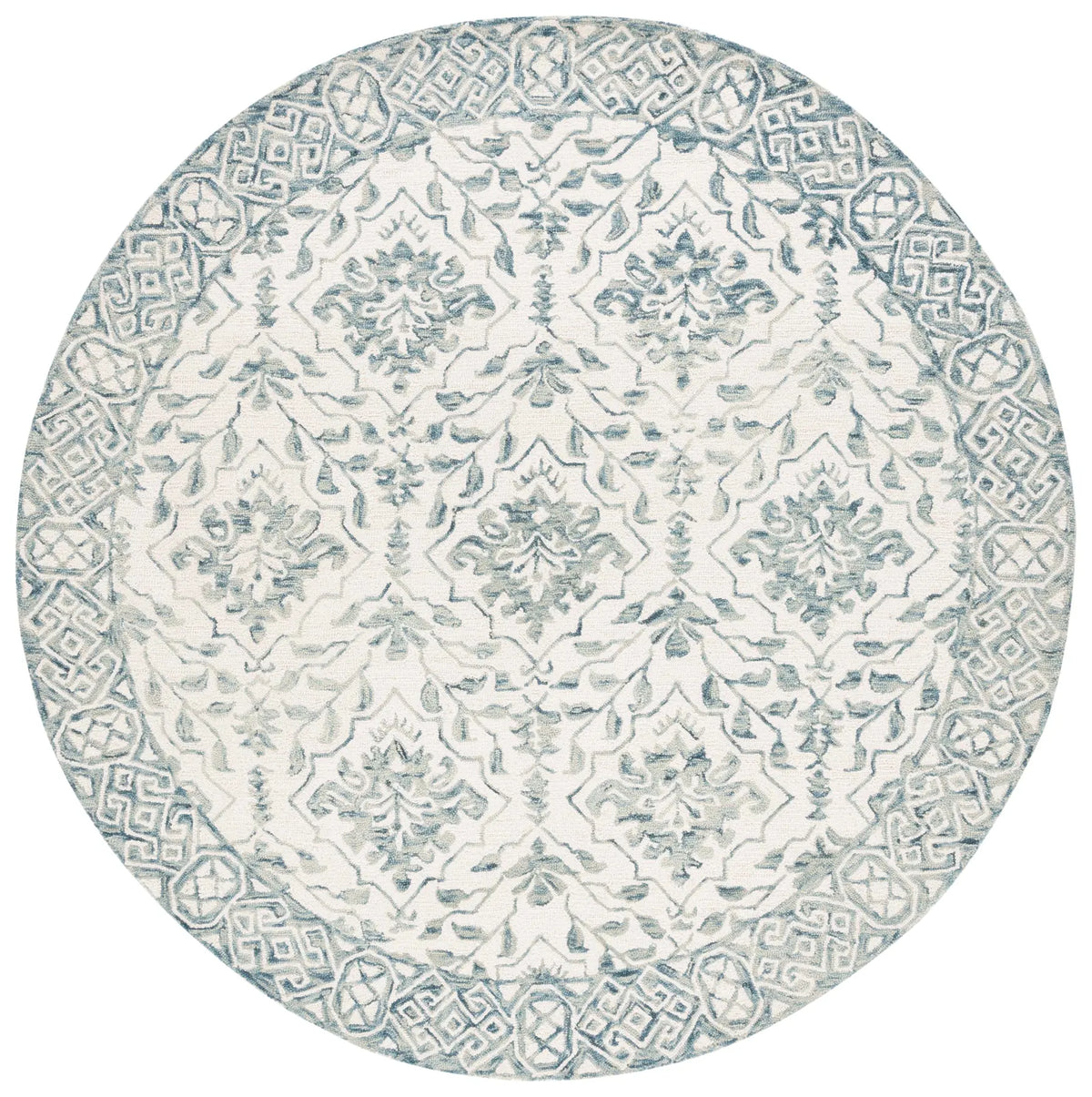 Safavieh Dip Dye 5'-0" x 5'-0" Rug in Blue / Ivory