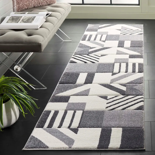 Safavieh Hollywood 2'-3" x 8'-0" Rug in Ivory / Grey