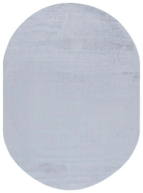 Safavieh Faux Rabbit Fur 5'-0" x 7'-0" Rug in Silver