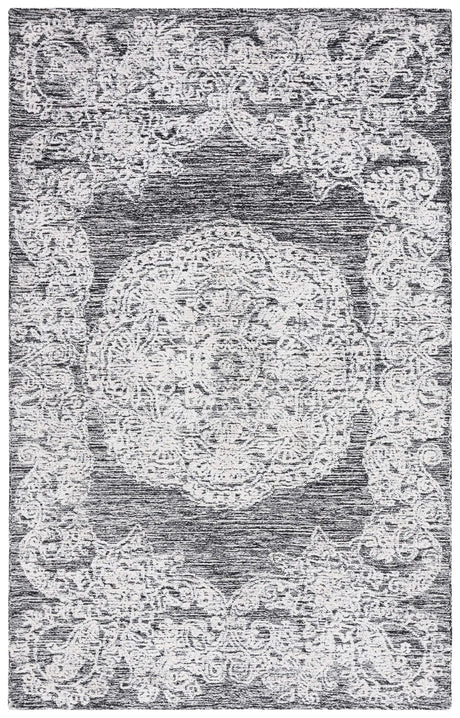 Safavieh Precious 4'-0" x 6'-0" Rug in Black / Ivory