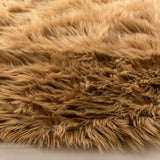 Safavieh Faux Sheep Skin 4'-0" x 6'-0" Rug in Camel