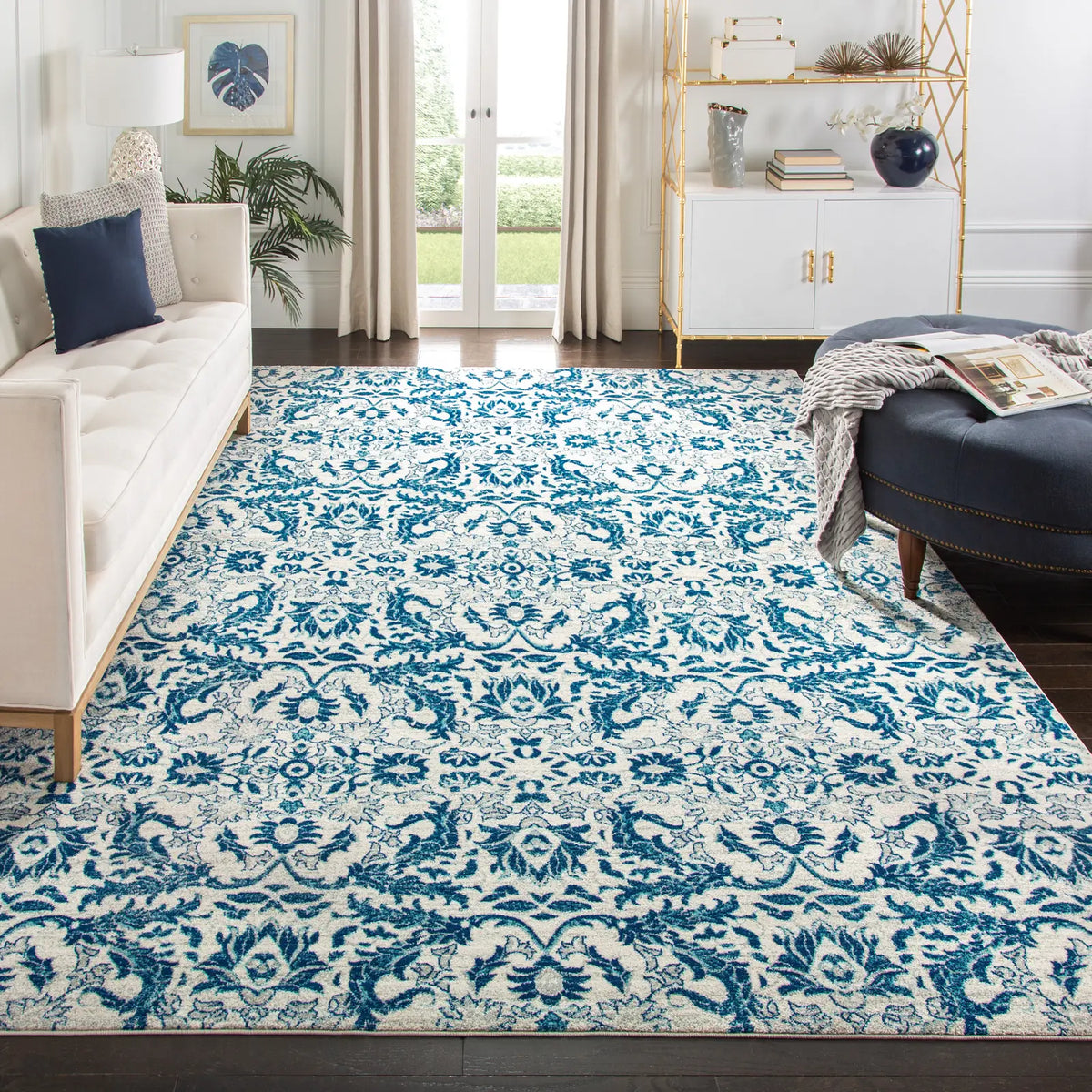 Safavieh Evoke 10'-0" x 14'-0" Rug in Ivory / Blue