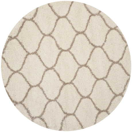 Safavieh Hudson Shag 5'-3" x 5'-3" Rug in Ivory / Beige