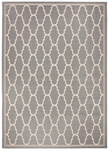 Safavieh Courtyard 6'-7" x 9'-6" Rug in Anthracite / Beige