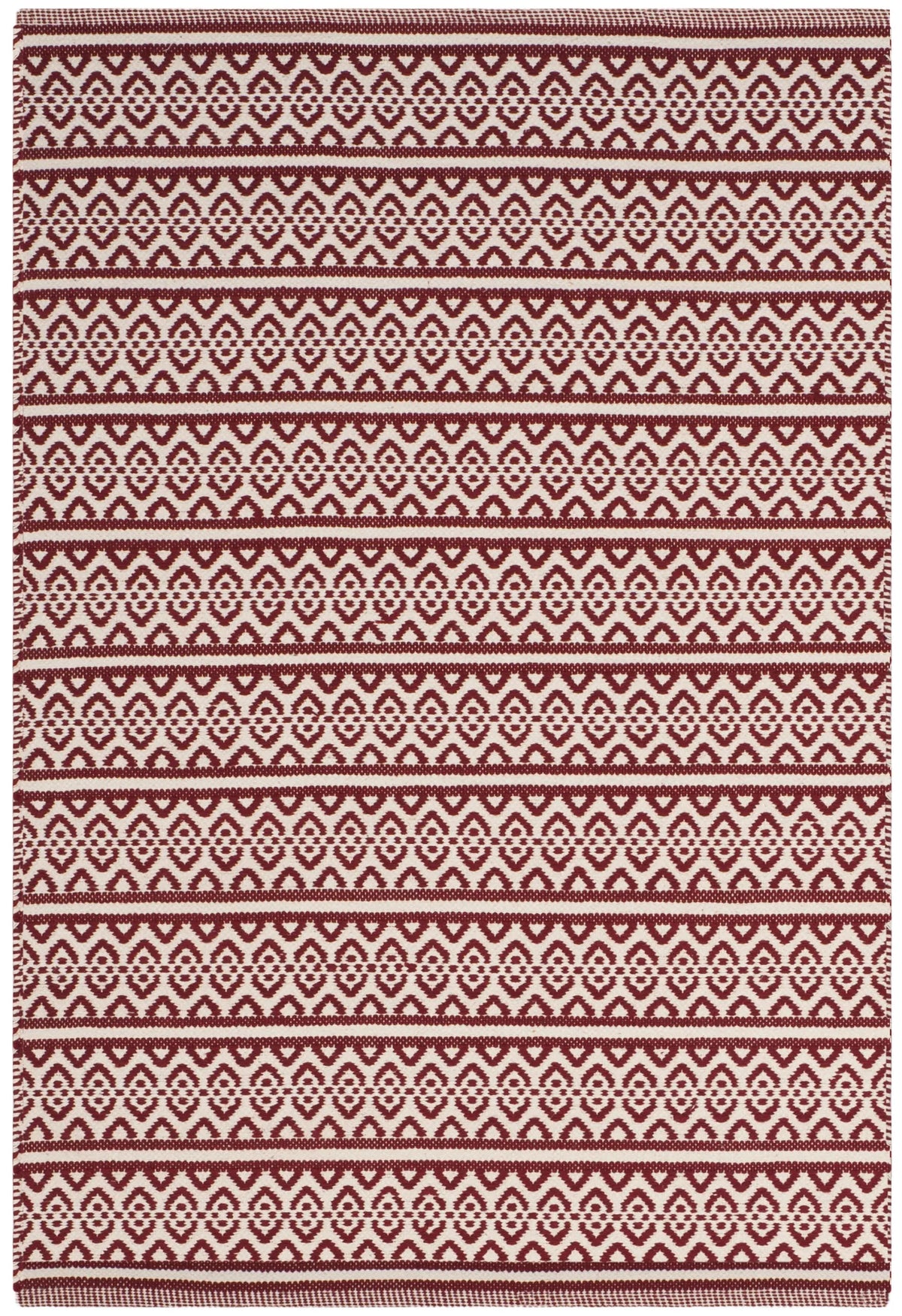 Safavieh Montauk 3'-0" x 5'-0" Rug in Ivory / Red