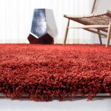Safavieh Shag 6'-0" x 9'-0" Rug in Rust