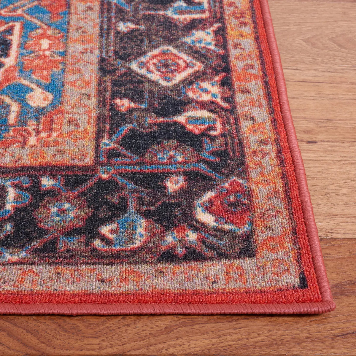 Safavieh Journey 4'-4" x 6'-0" Rug in Red / Blue